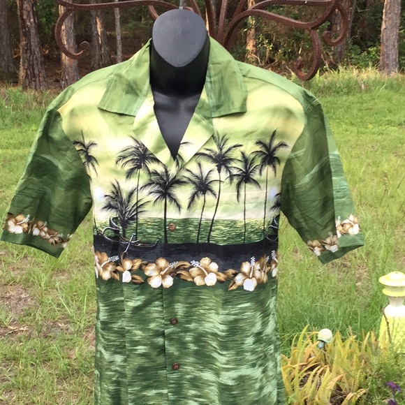 🌴NWOT Mens Fun Unisex Size Med Hawaiian Style Shirt Wardrobe Must Have 🌴 - Picture 7 of 10